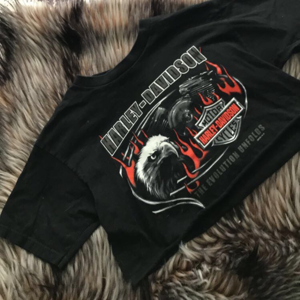 Harley Davidson Cropped Tee